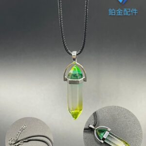 COLLAR DE HILO PENDULO CUARZO ARCOIRIS