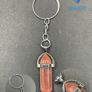 LLAVERO DE PENDULO CUARZO CHERRY