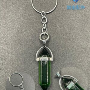 LLAVERO DE PENDULO CUARZO VERDE 2