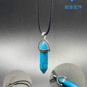 COLLAR DE HILO PENDULO HOWLITA AZUL