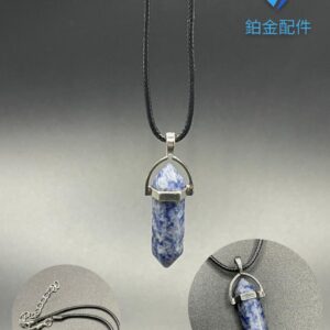 COLLAR DE HILO PENDULO  SODALITA