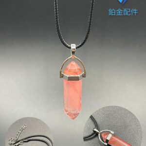 COLLAR DE HILO PENDULO CUARZO CHERRY