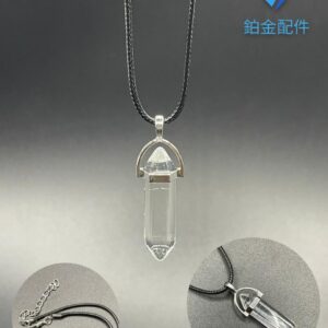 COLLAR DE HILO PENDULO CUARZO TRANSPARENTE