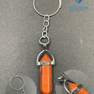 LLAVERO DE PENDULO JASPE ROJO