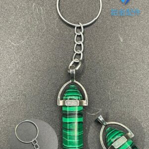 LLAVERO DE PENDULO MALAQUITA VERDE