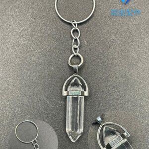 LLAVERO DE PENDULO CUARZO TRANSPARENTE