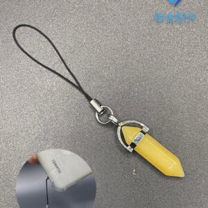 COLGANTE PENDULO AGATA AMARILLA