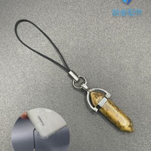 COLGANTE PENDULO JASPE MADERA