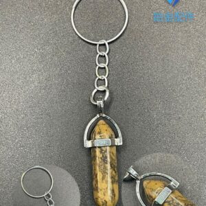 LLAVERO PENDULO JASPE MADERA