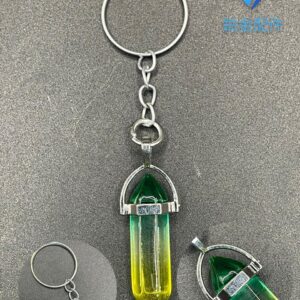 LLAVERO DE PENDULO CUARZO ARCOIRIS