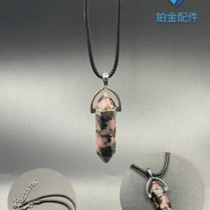 COLLAR DE HILO PENDULO RODOCROSITA